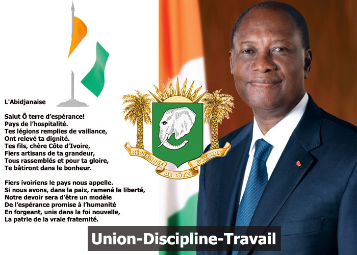 FETE NATIONALE DE COTE D'IVOIRE : LES 5 SYMBOLES DE LA REPUBLIQUE PRESENTES  AUX CITOYENS